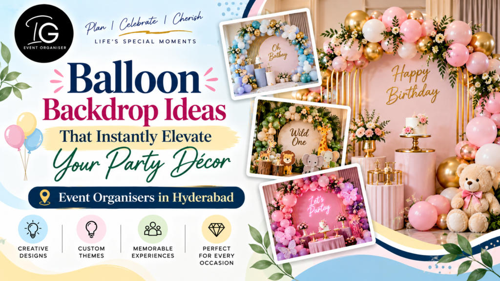 Balloon Backdrop Ideas for Every Celebration - Event Organisers in Hyderabad