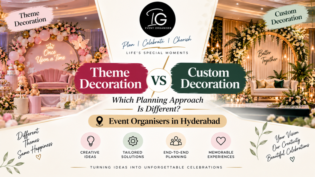 Theme vs Custom Hyderabad Event Planning
