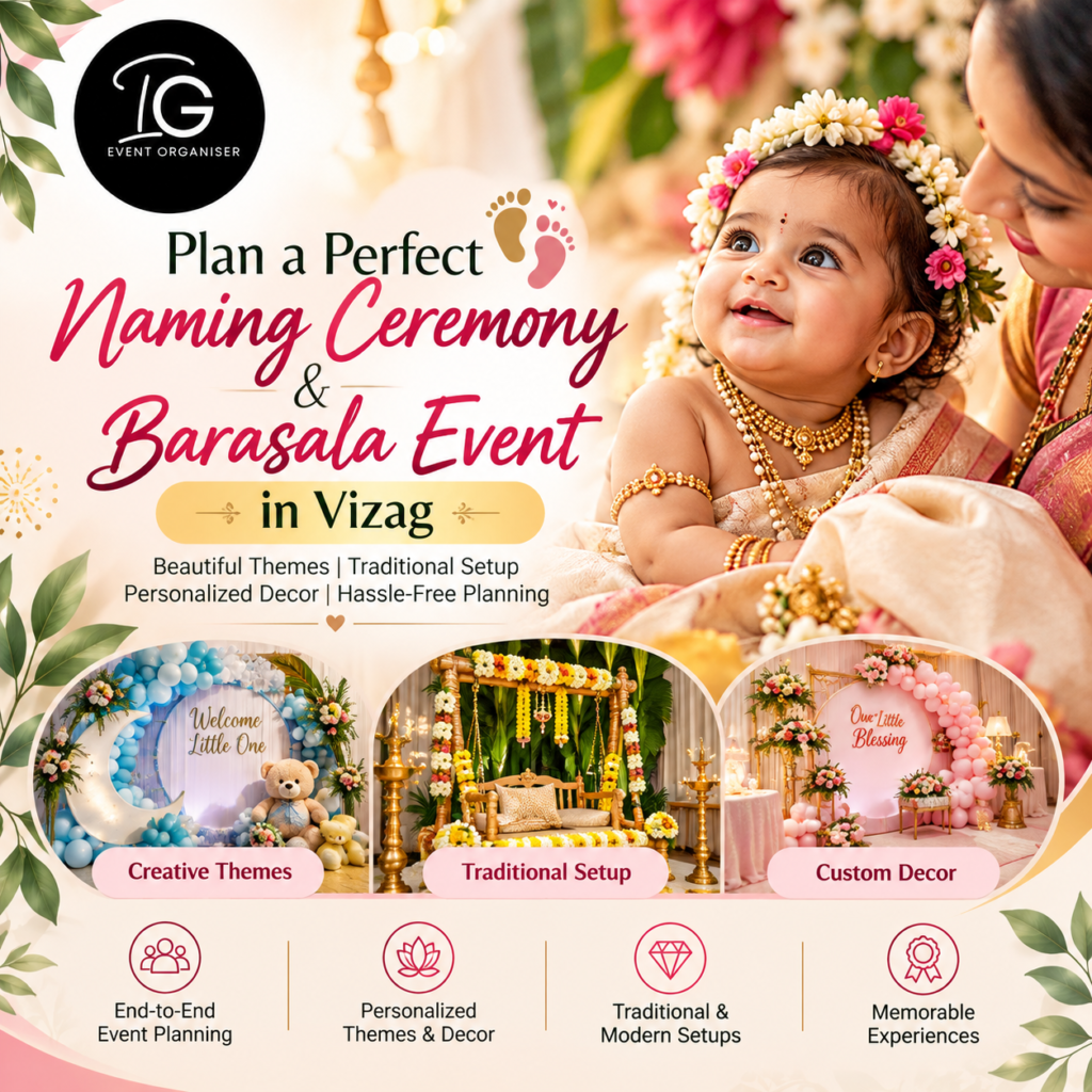 Elegant Naming Ceremony Event Planner Poster